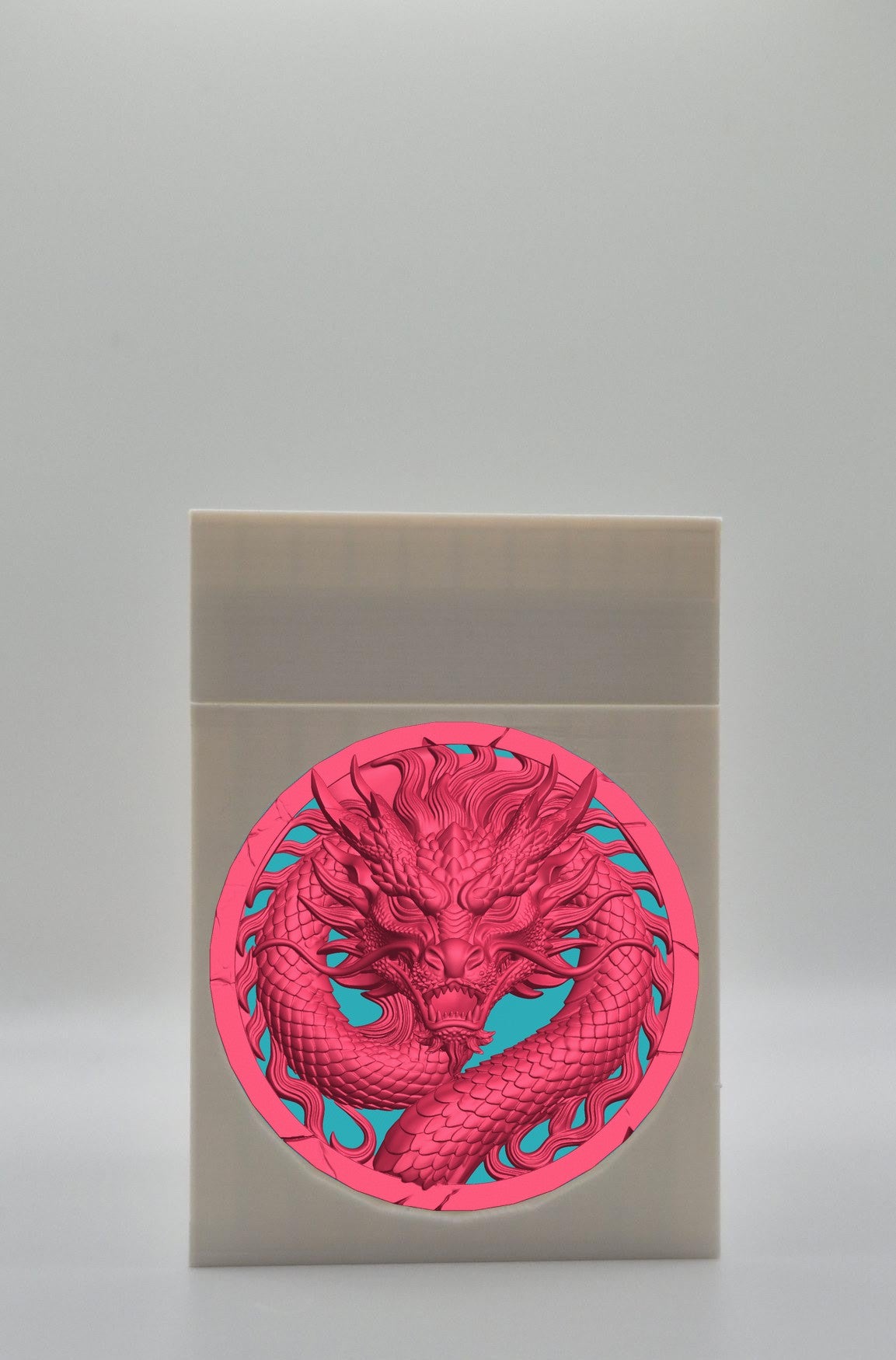 Dragon Card Box — White
