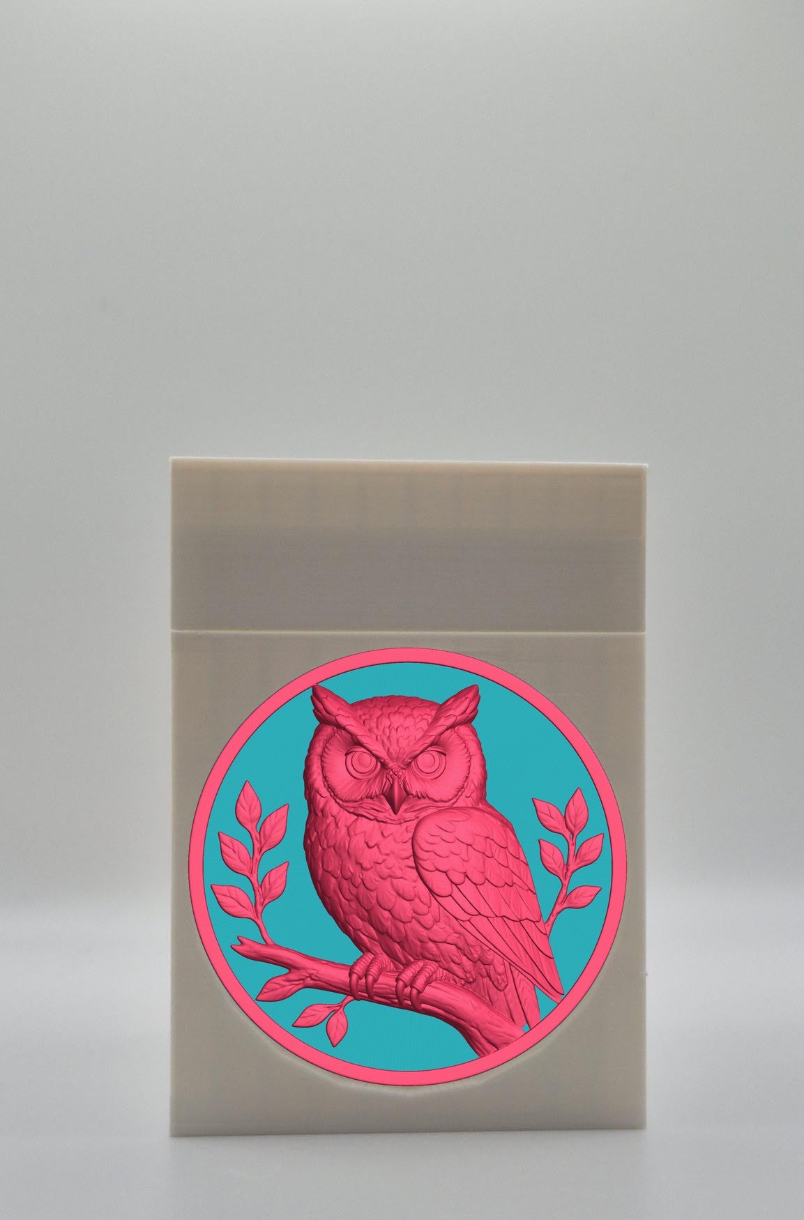 Owl Card Box — White