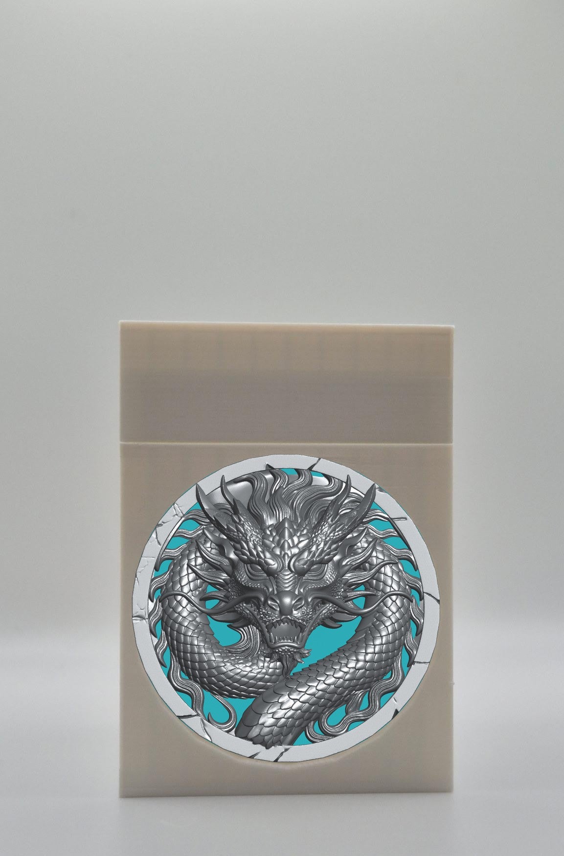 Dragon Card Box — White
