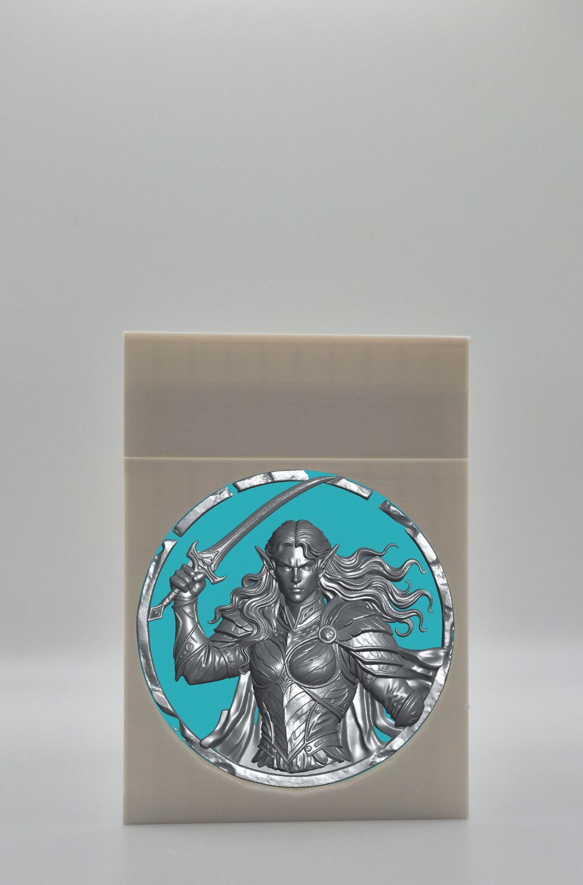 Elvish Warrior Card Box — White