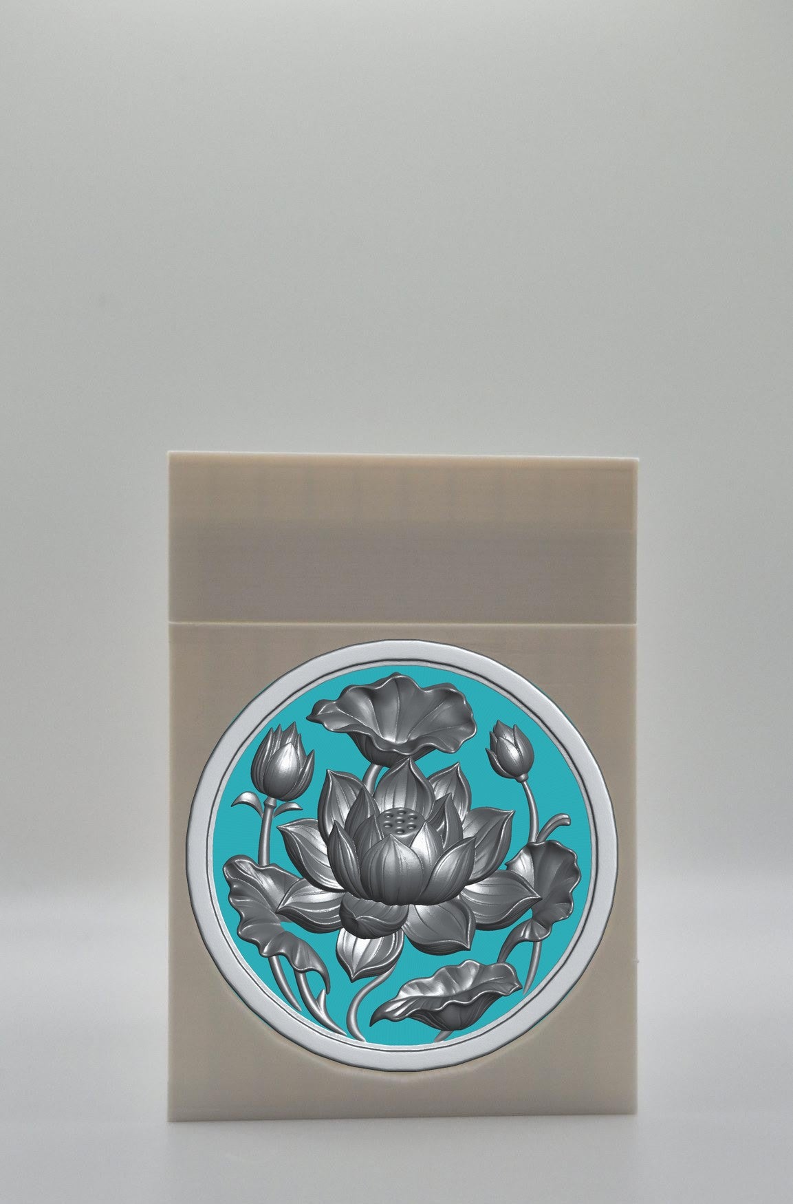 Lotus Card Box — White