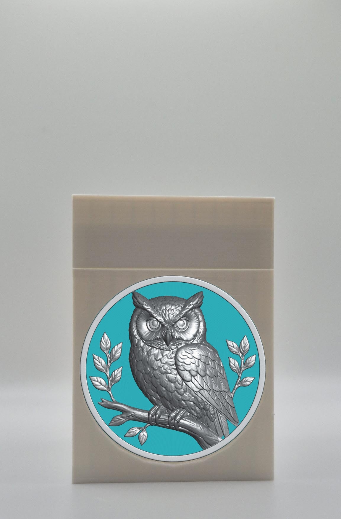 Owl Card Box — White