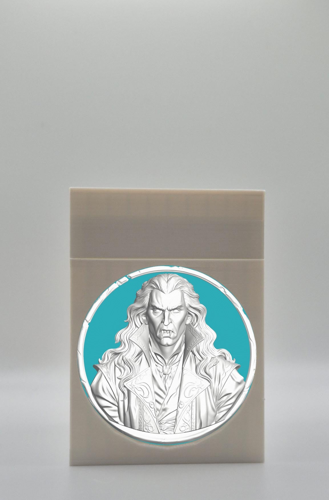 Gothic Vampire Card Box — White