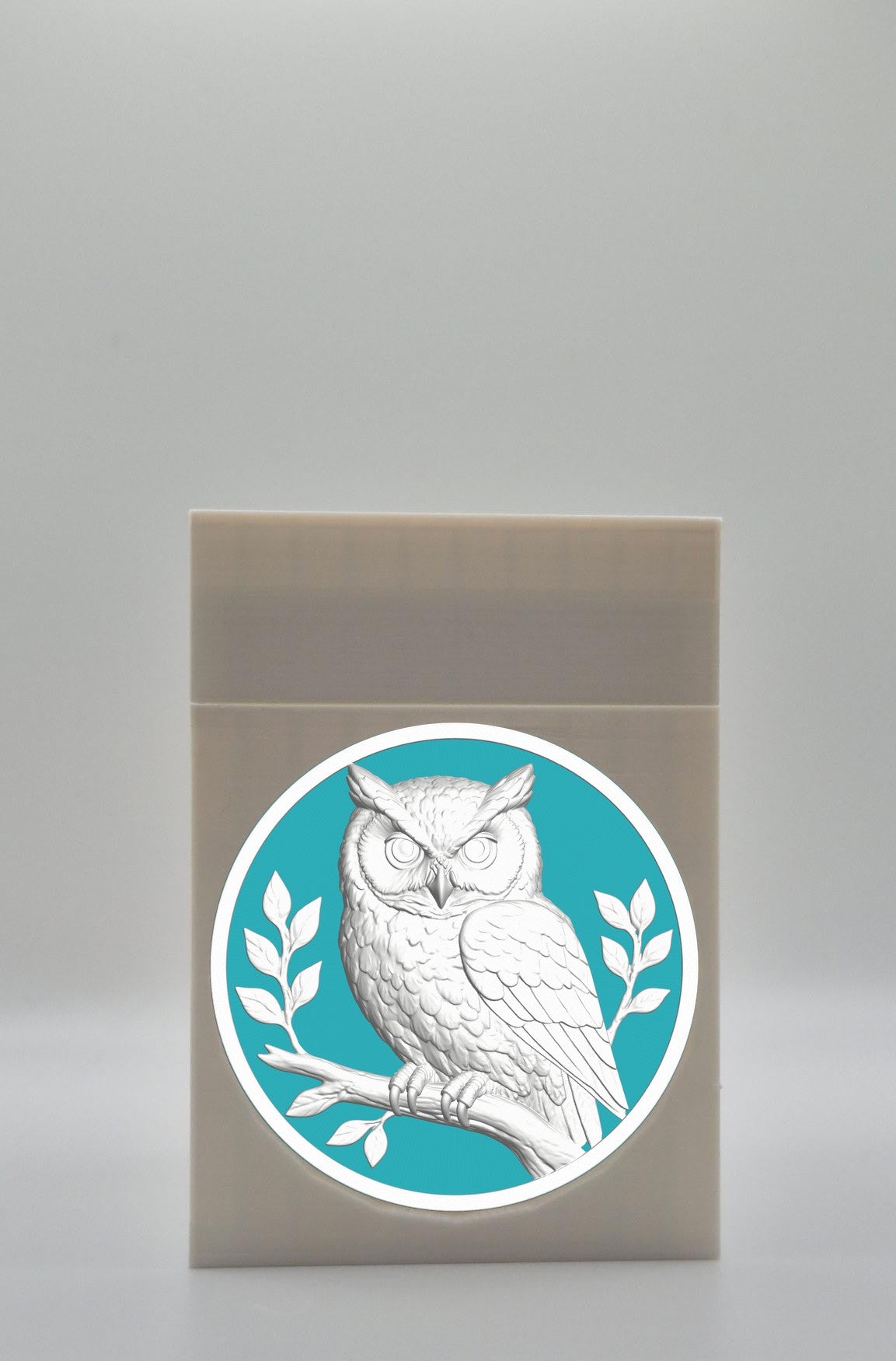 Owl Card Box — White