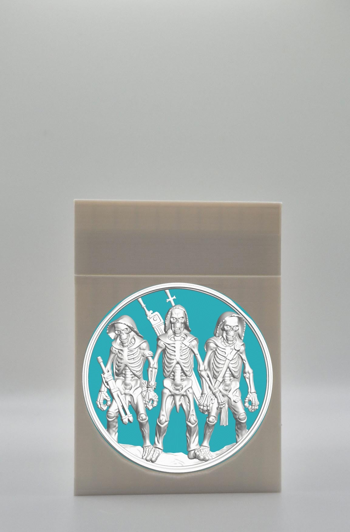 Skeleton Army Card Box — White