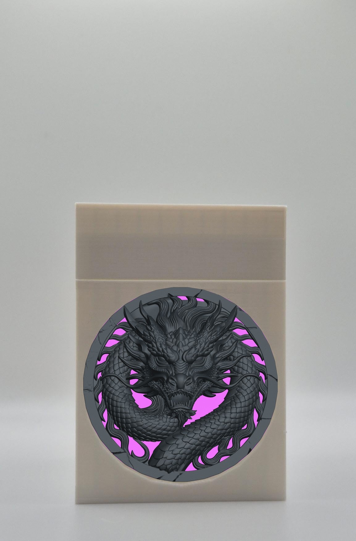 Dragon Card Box — White