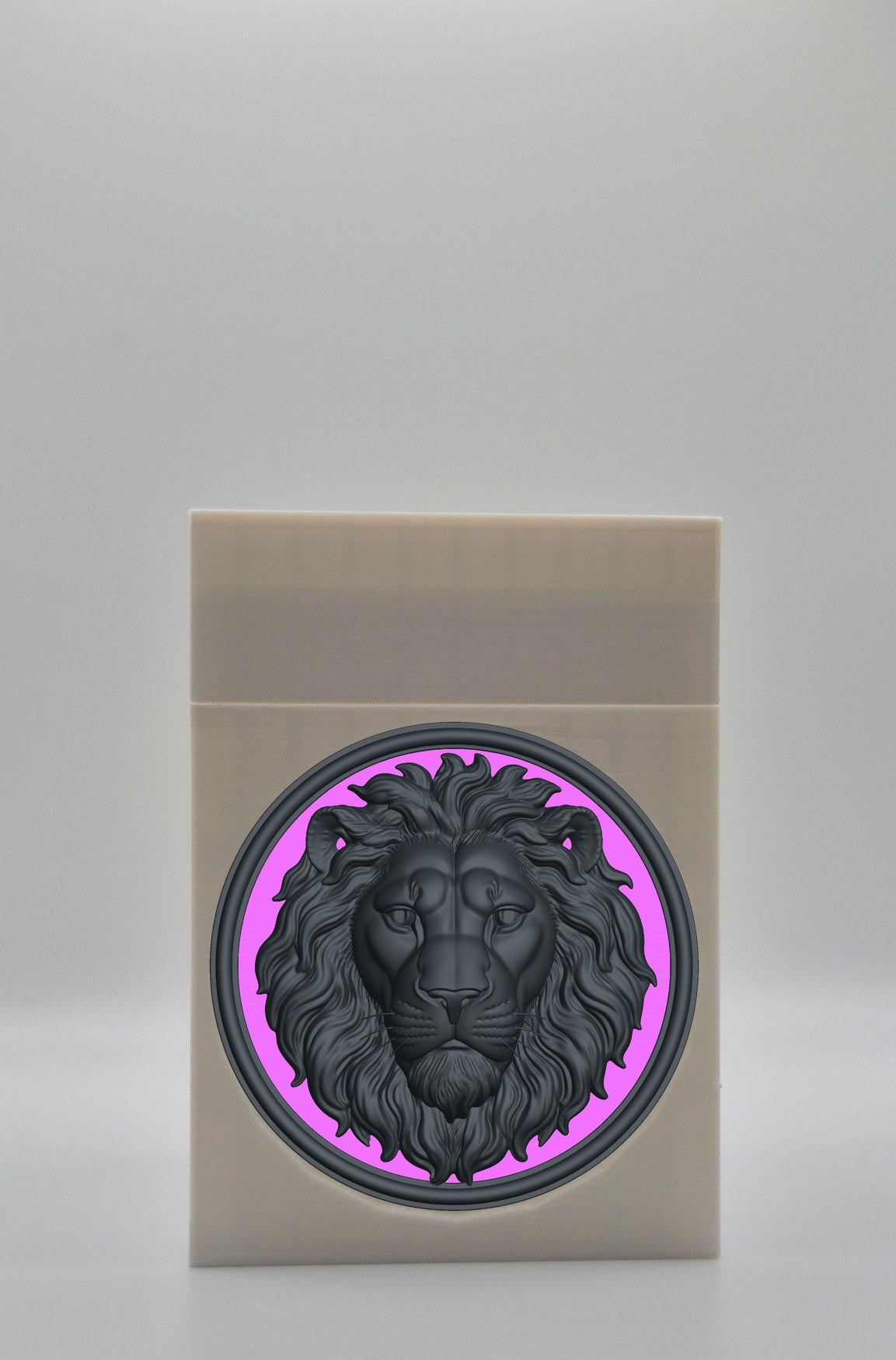 Lion Card Box — White