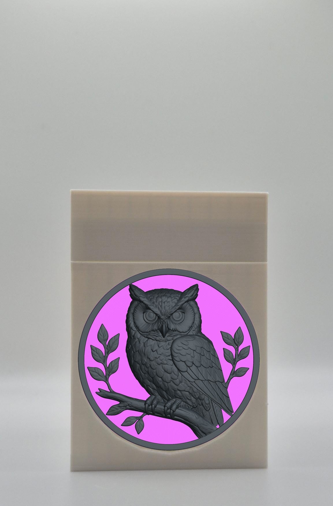 Owl Card Box — White
