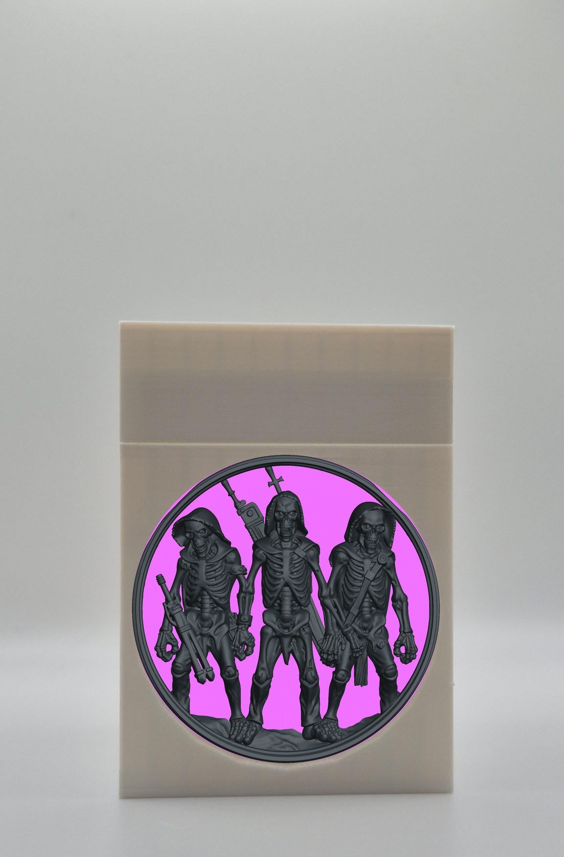 Skeleton Army Card Box — White