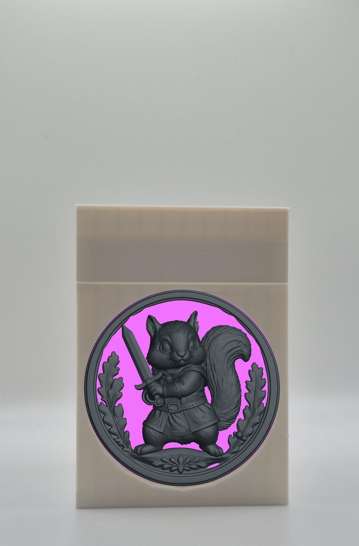 Squirrel Card Box — White