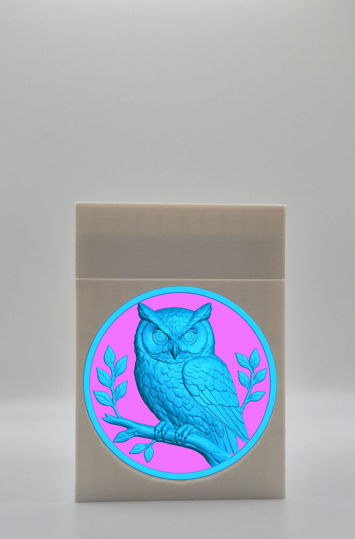 Owl Card Box — White
