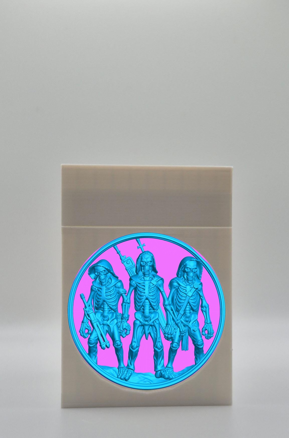Skeleton Army Card Box — White