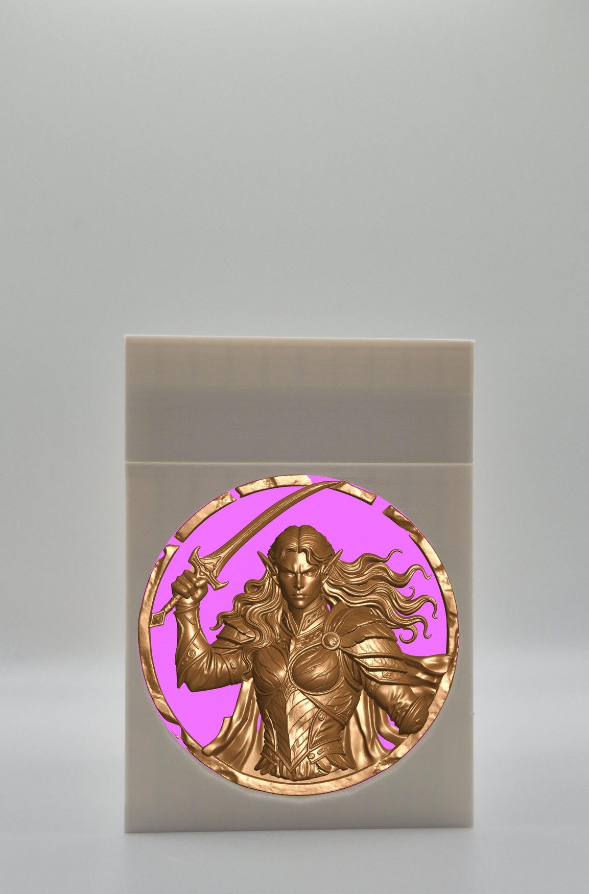 Elvish Warrior Card Box — White