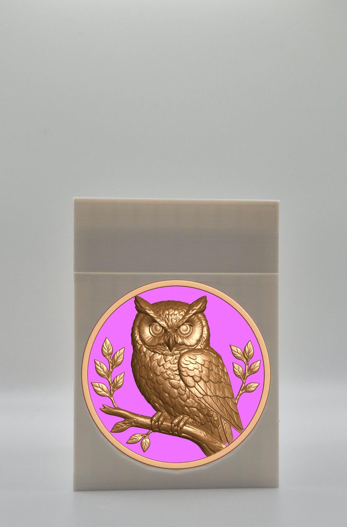Owl Card Box — White