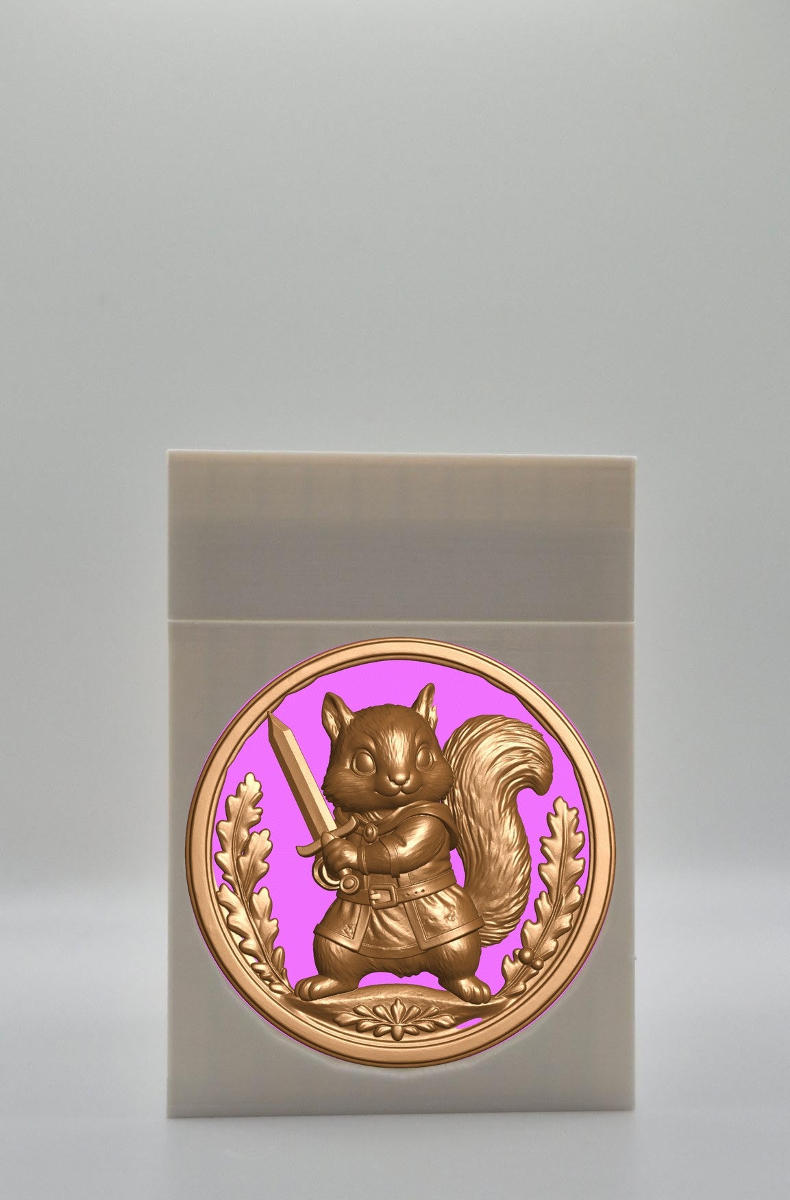 Squirrel Card Box — White