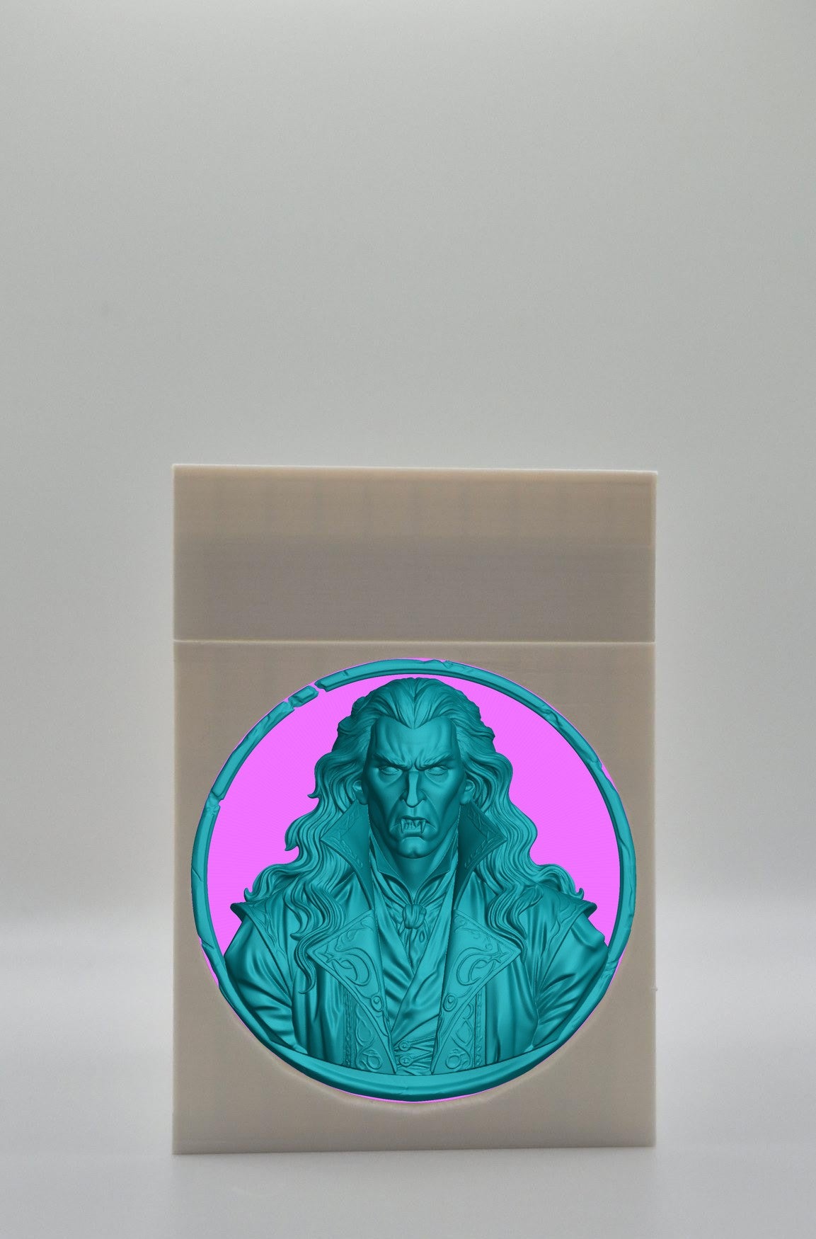 Gothic Vampire Card Box — White