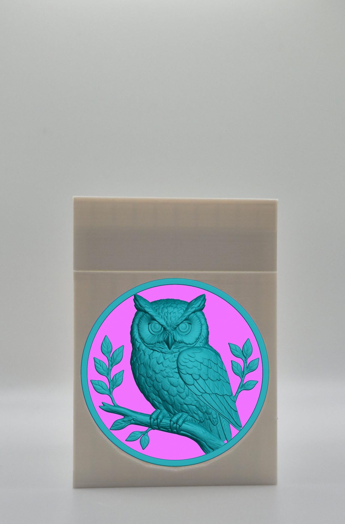 Owl Card Box — White
