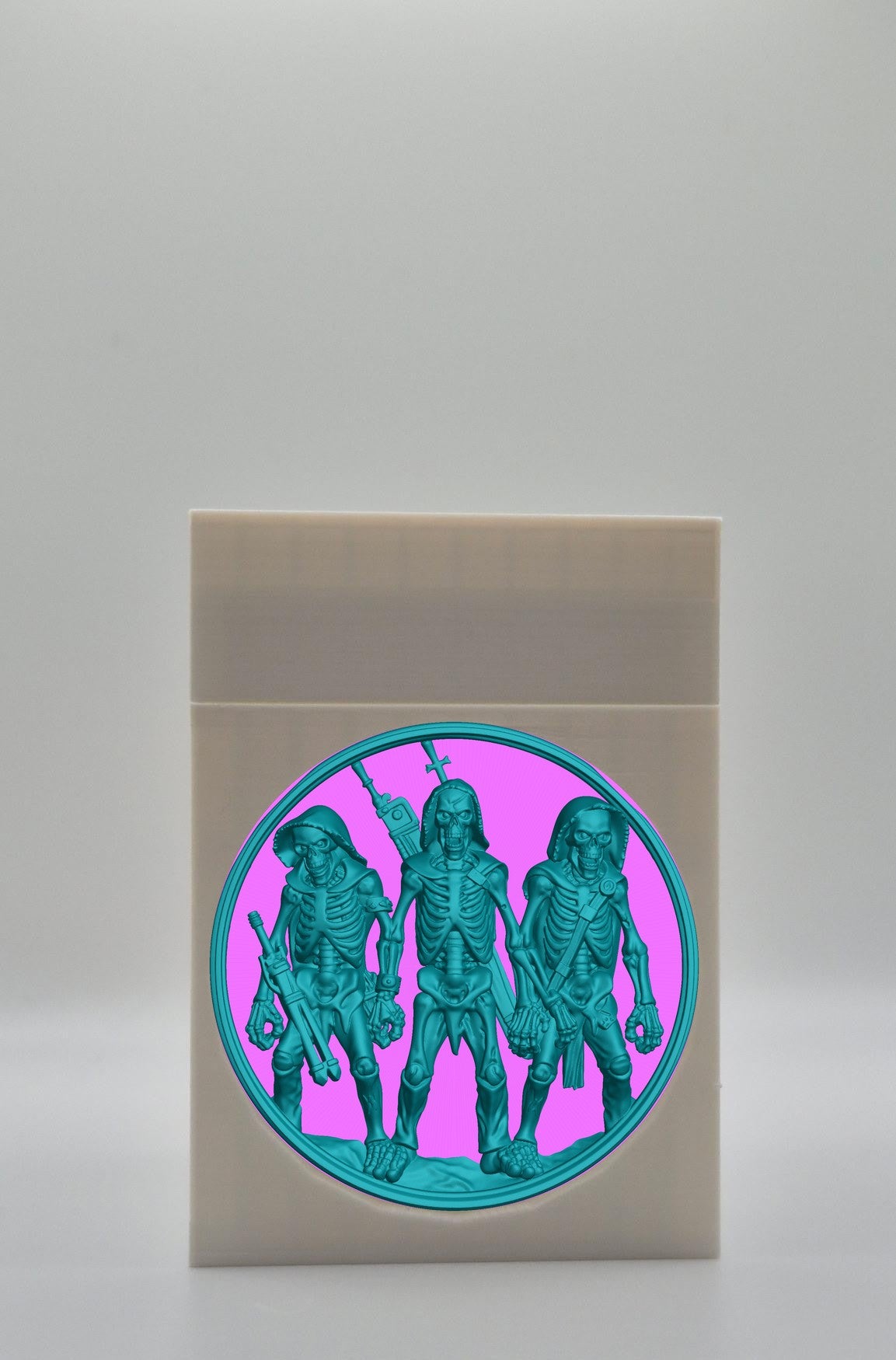 Skeleton Army Card Box — White