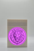 Lion Card Box — White