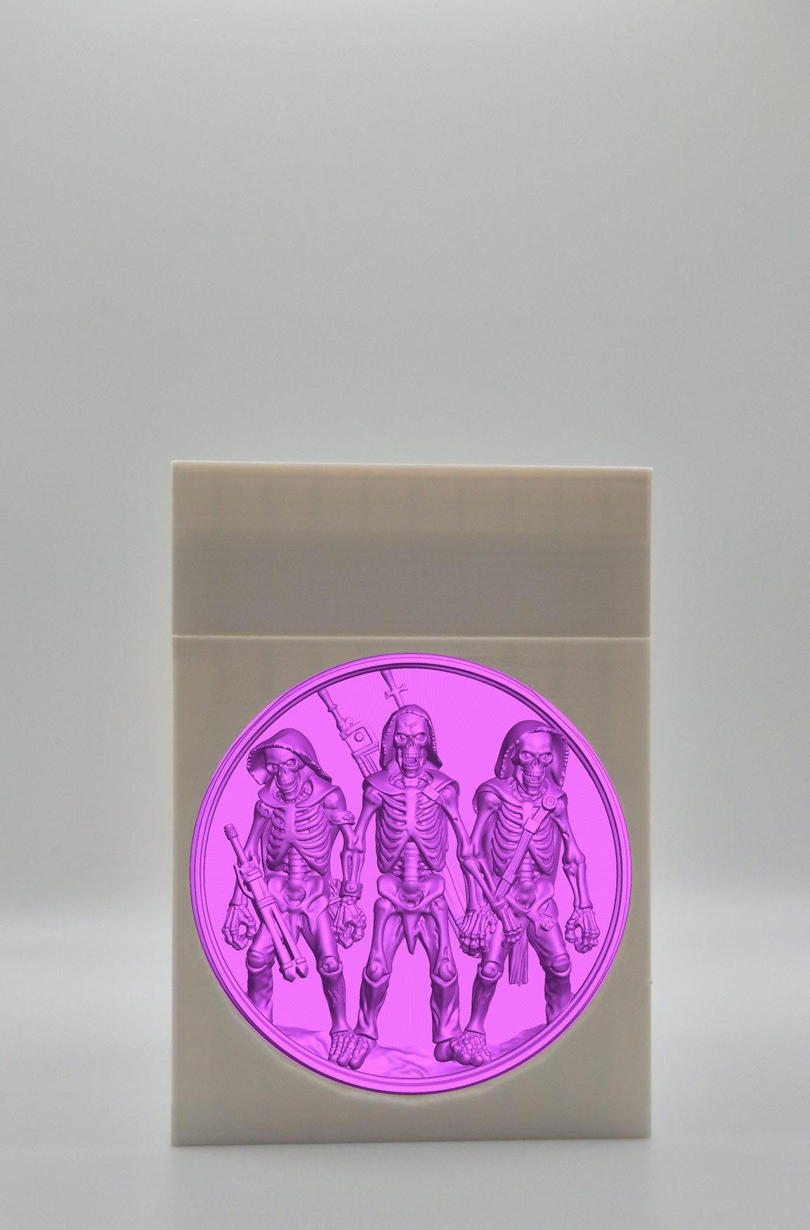Skeleton Army Card Box — White