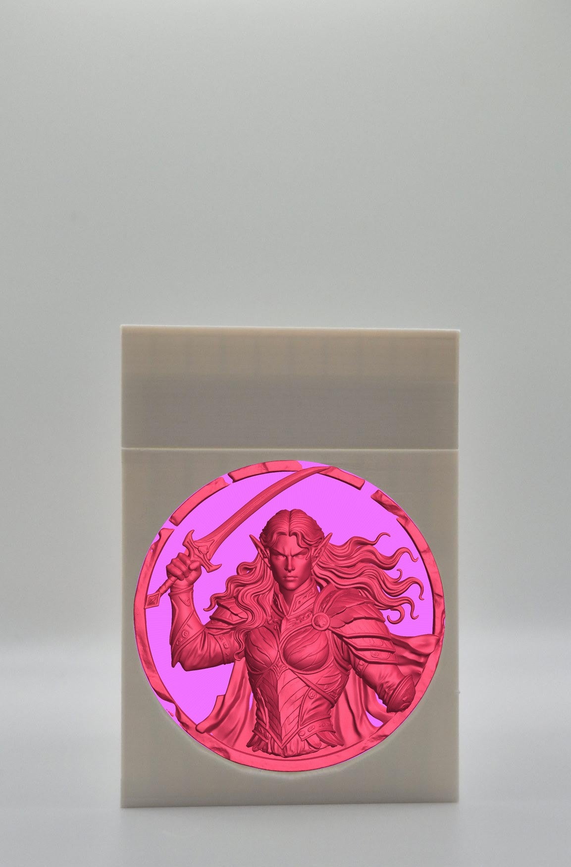 Elvish Warrior Card Box — White