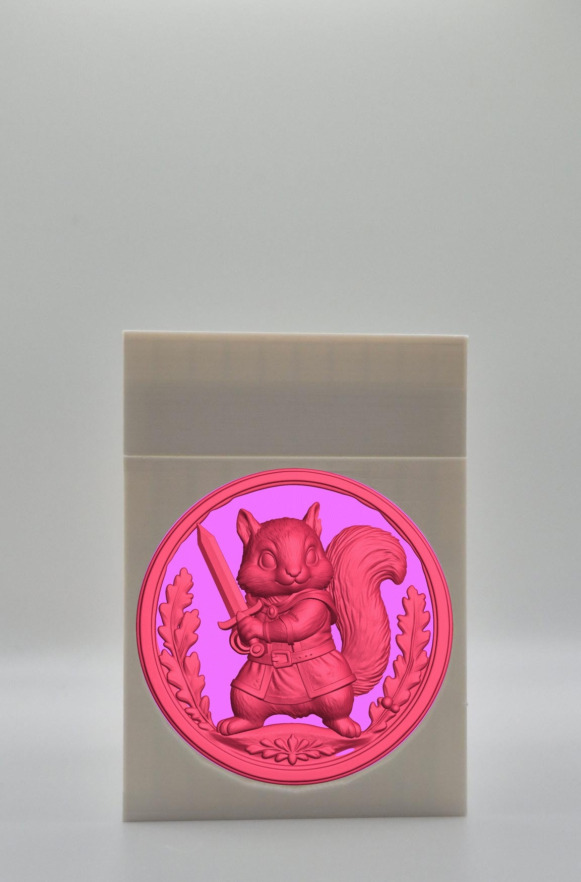 Squirrel Card Box — White