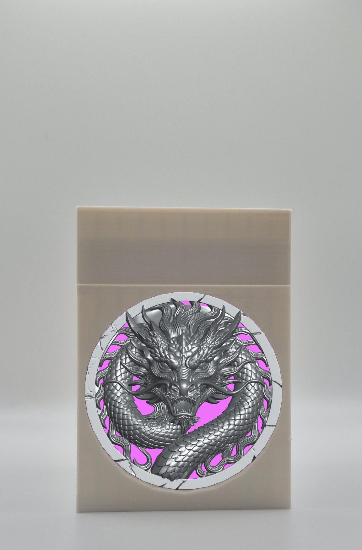 Dragon Card Box — White