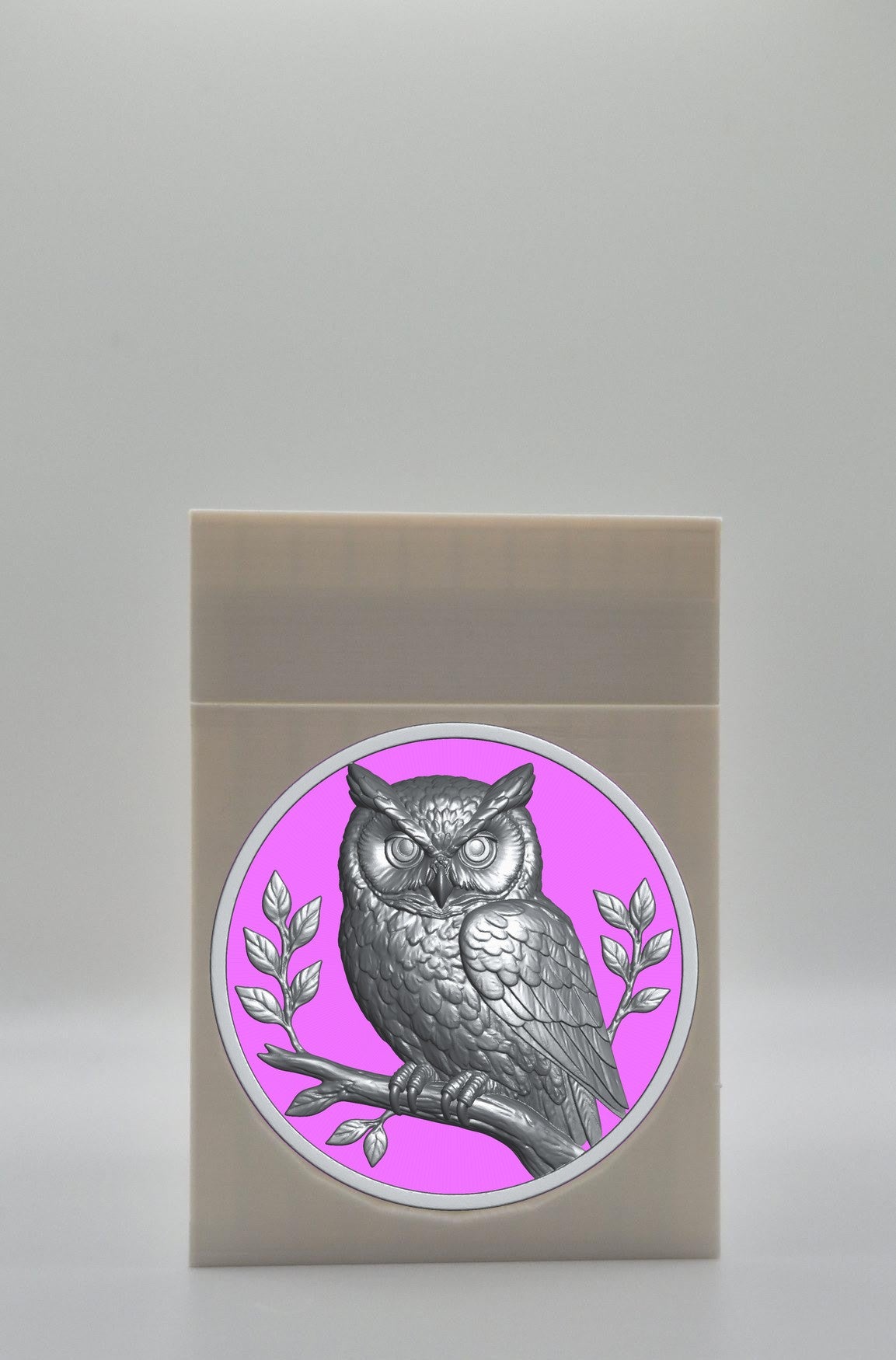 Owl Card Box — White