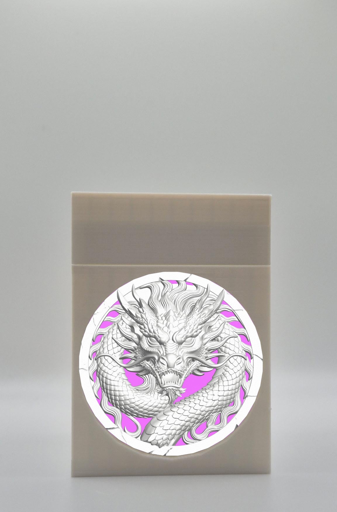 Dragon Card Box — White