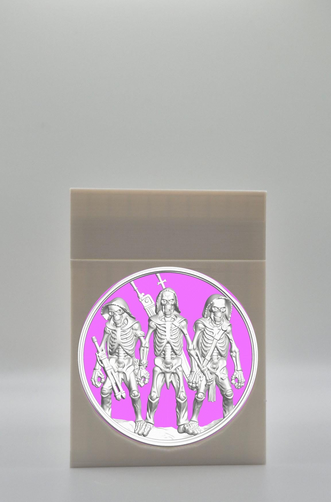 Skeleton Army Card Box — White