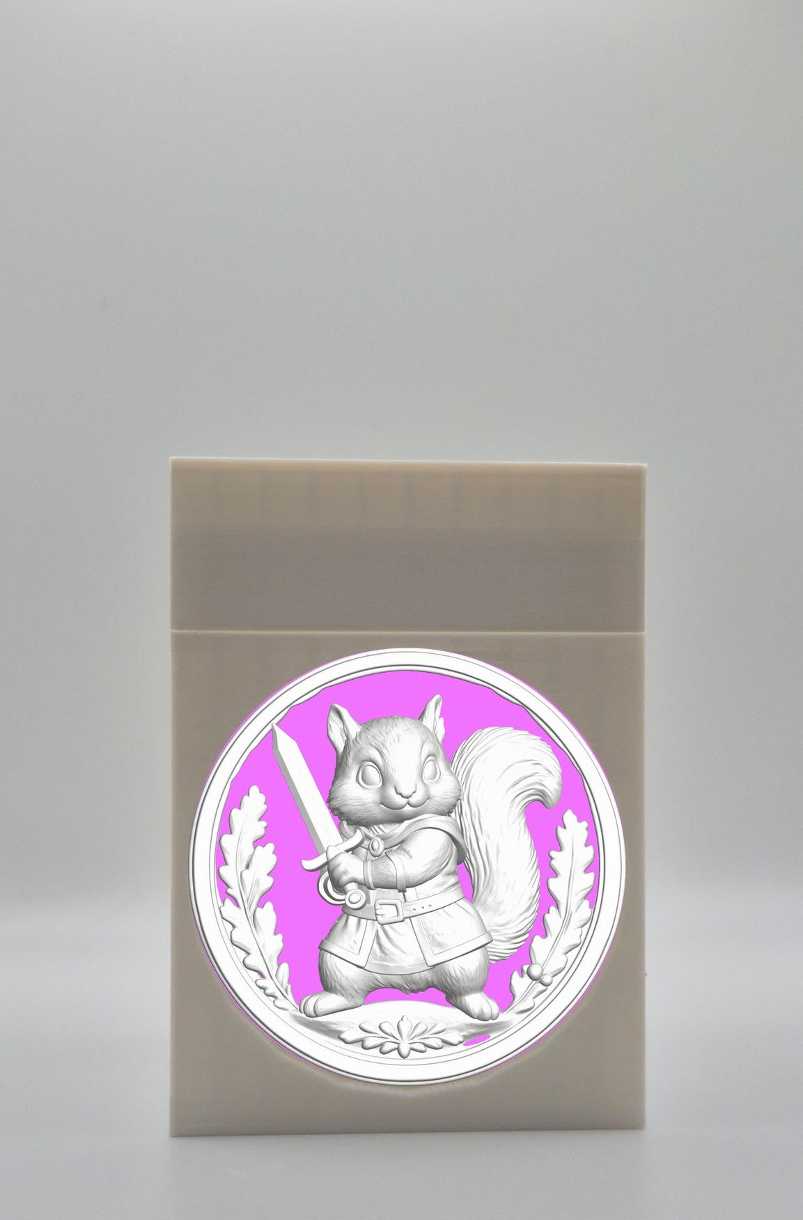 Squirrel Card Box — White