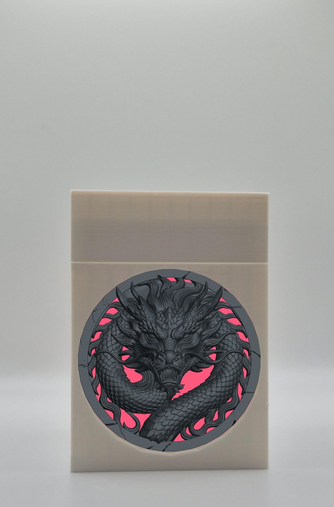 Dragon Card Box — White