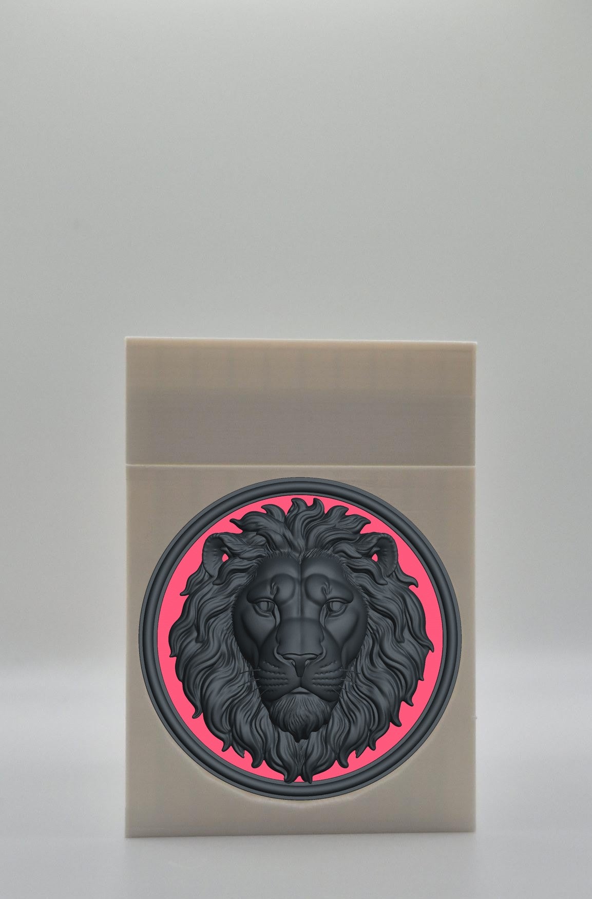 Lion Card Box — White