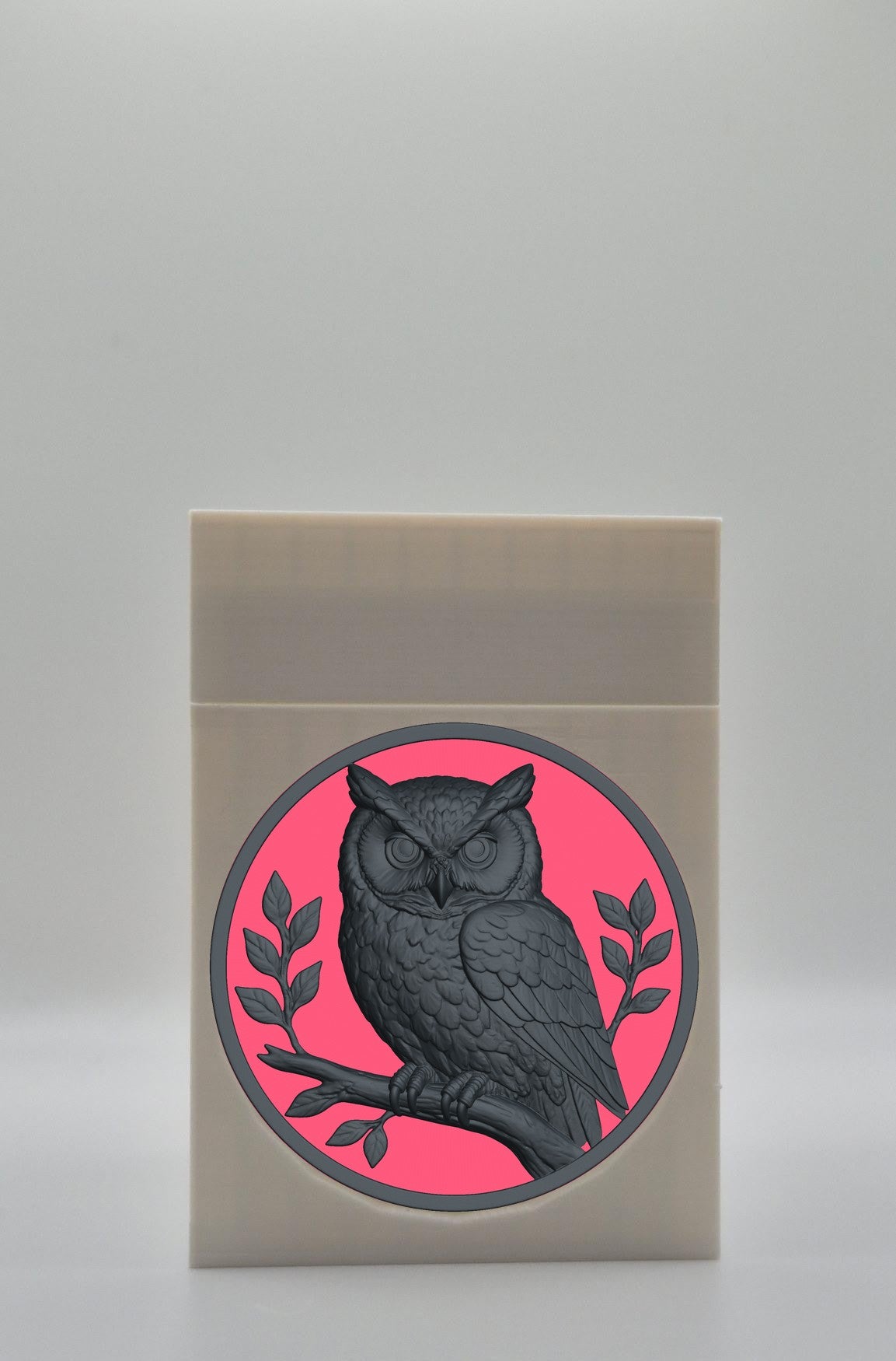 Owl Card Box — White