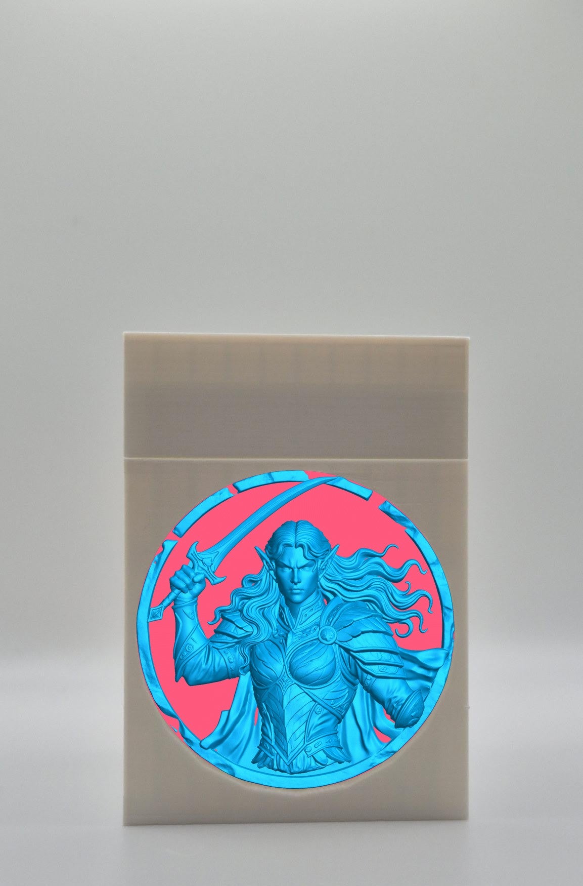 Elvish Warrior Card Box — White