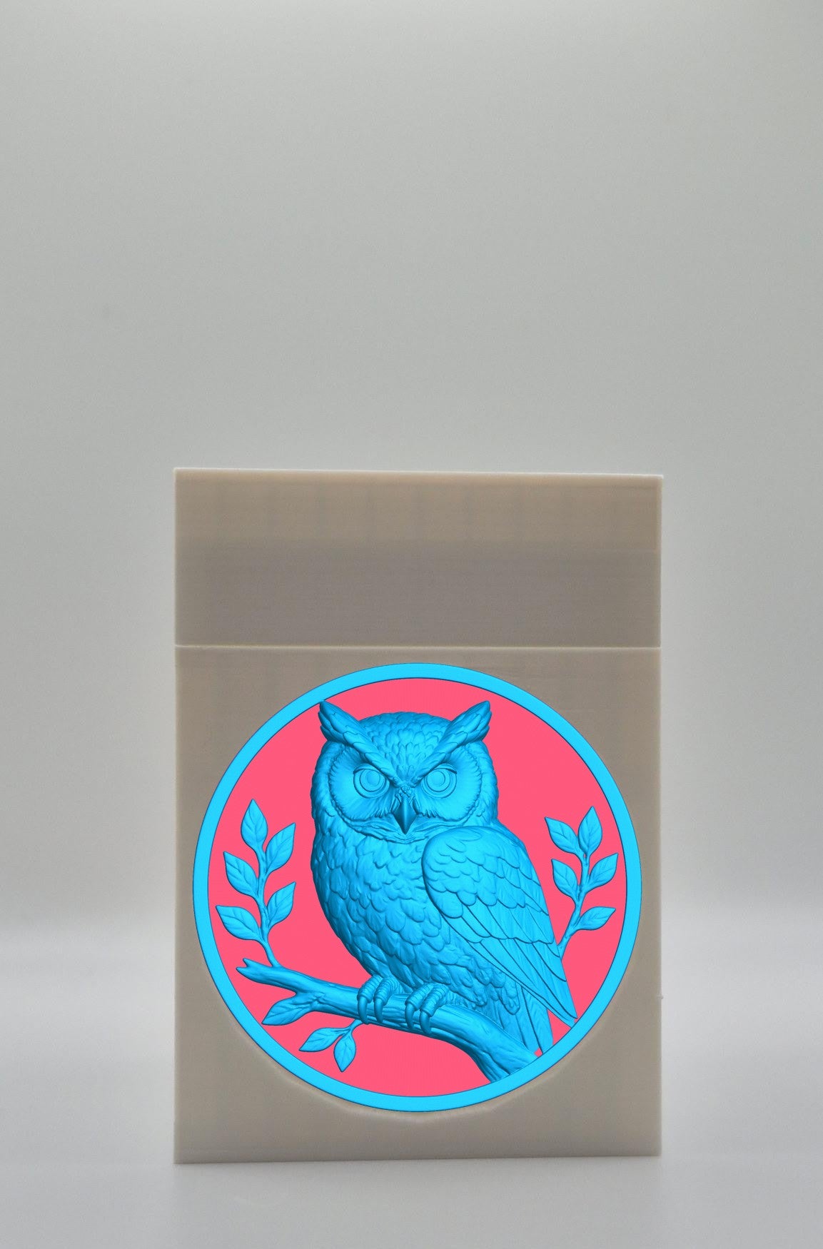 Owl Card Box — White