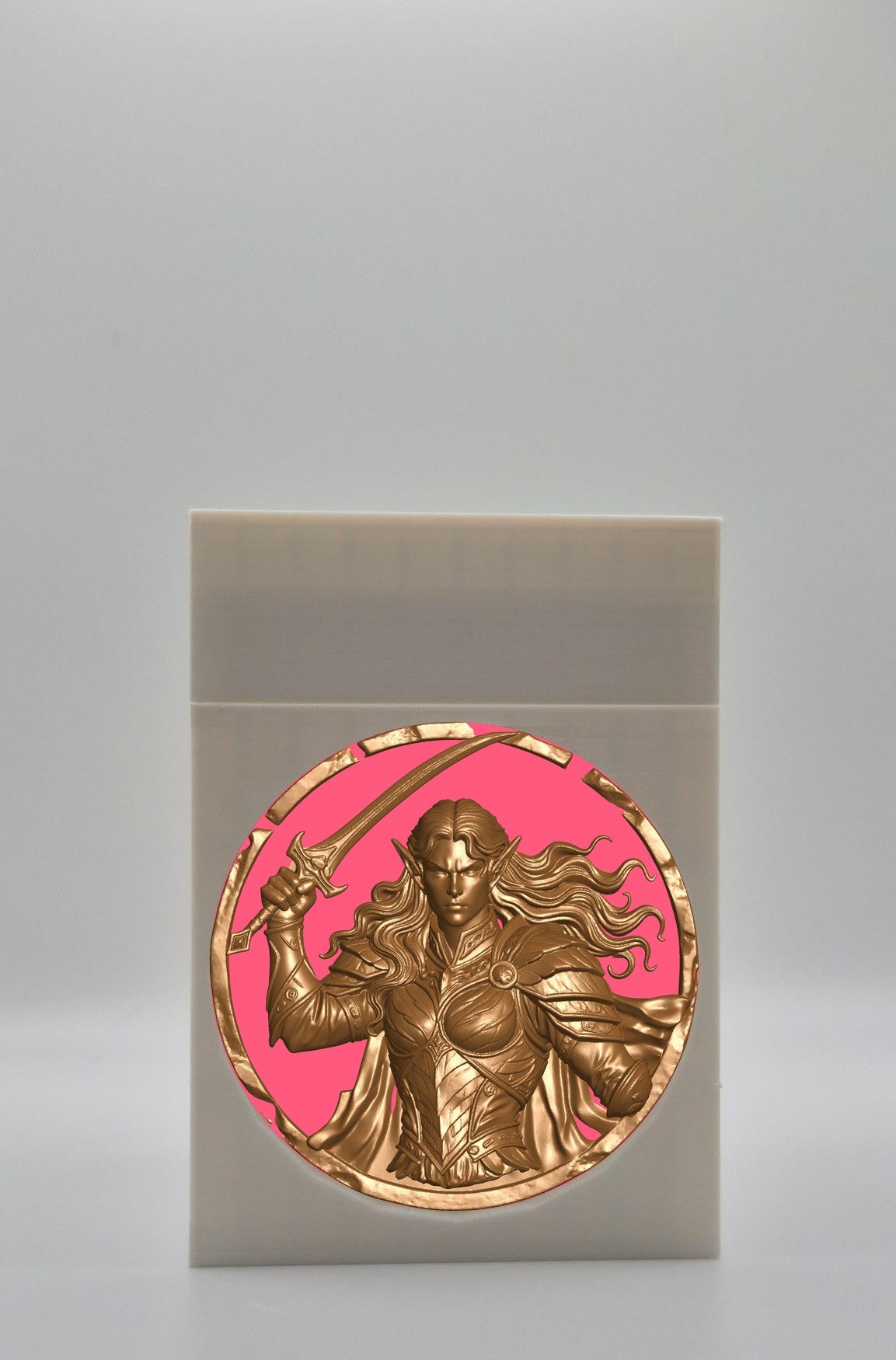 Elvish Warrior Card Box — White