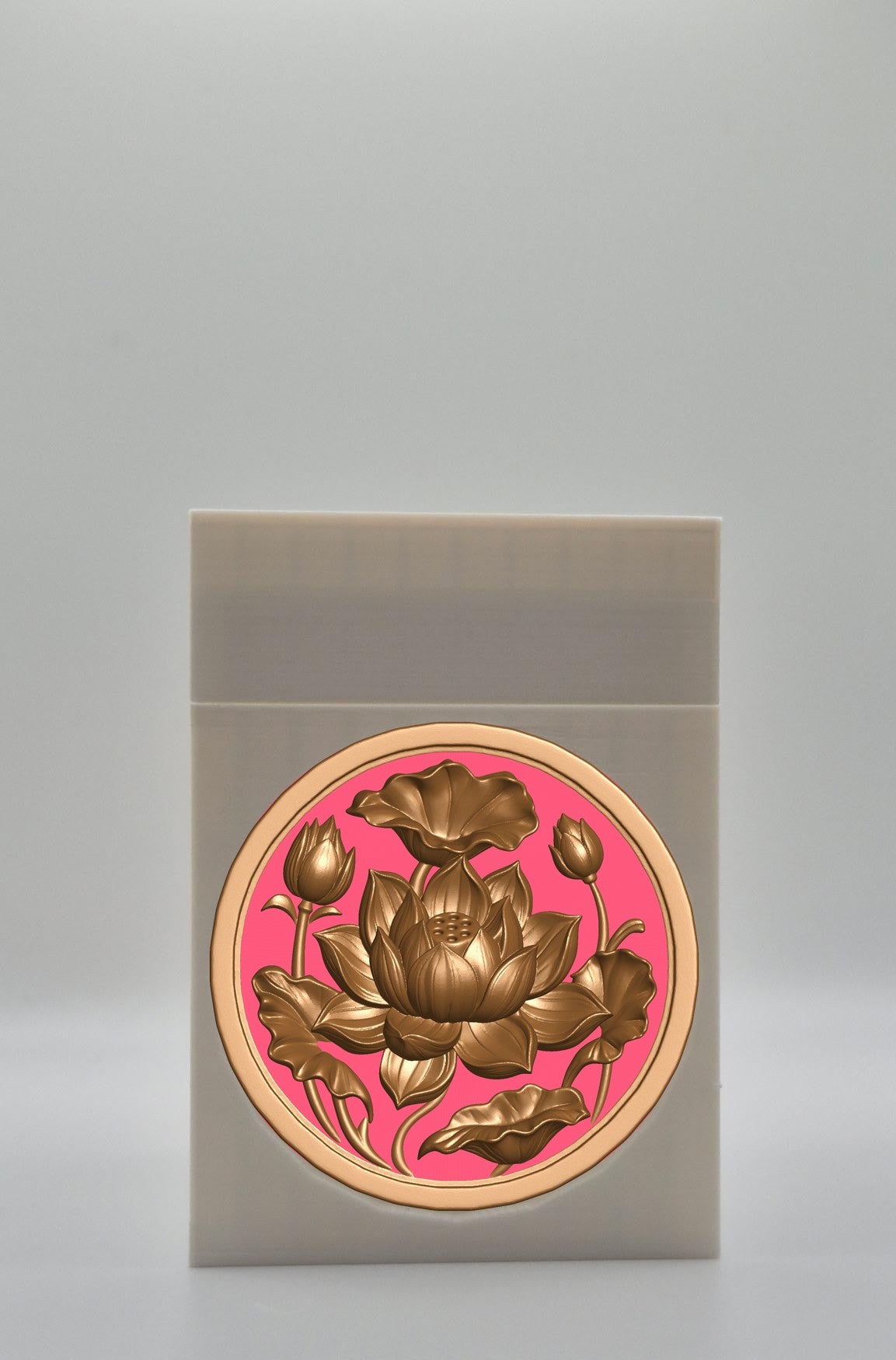 Lotus Card Box — White