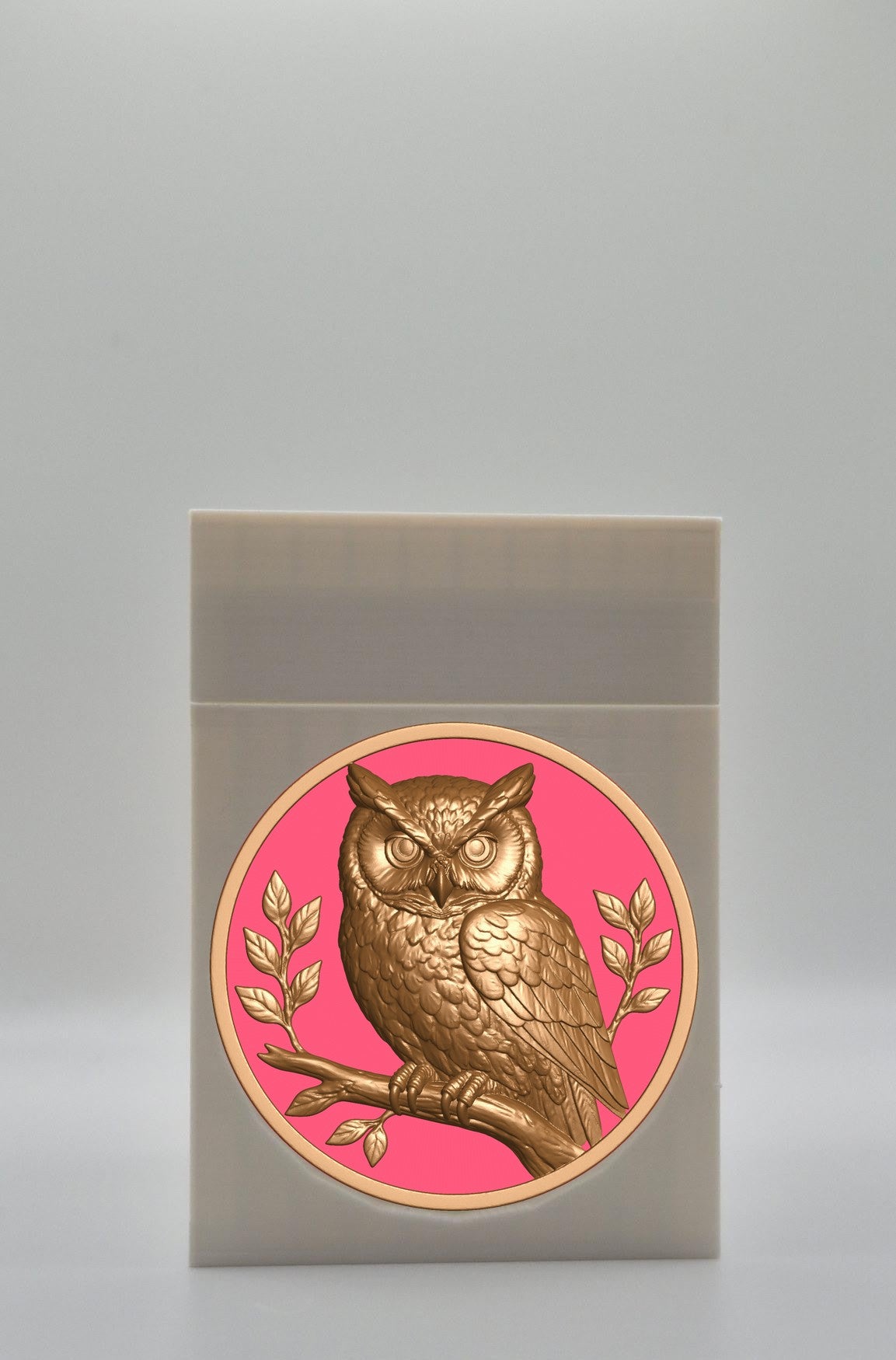 Owl Card Box — White