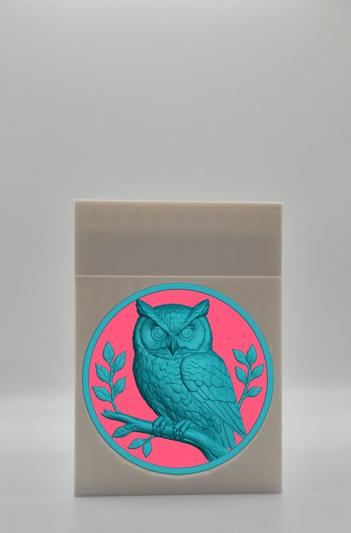 Owl Card Box — White
