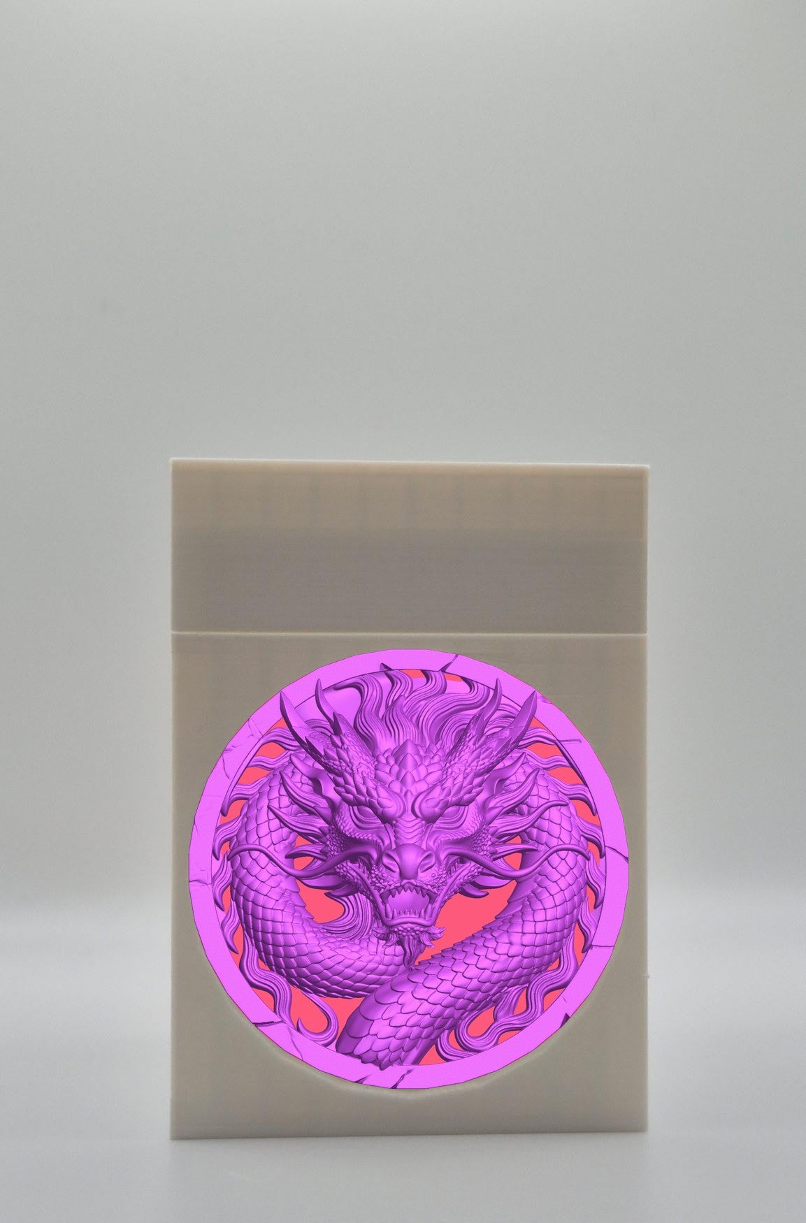 Dragon Card Box — White