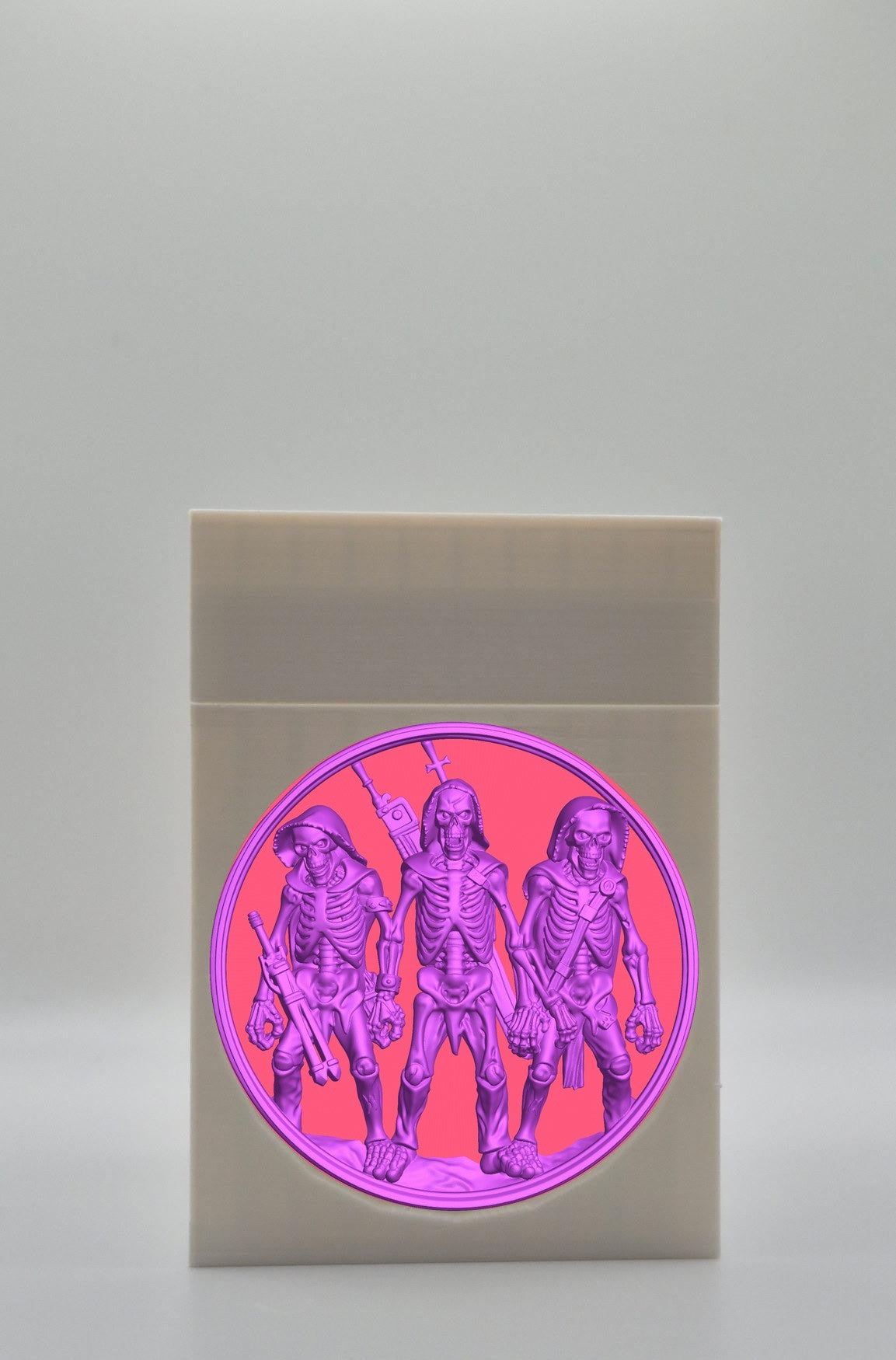 Skeleton Army Card Box — White