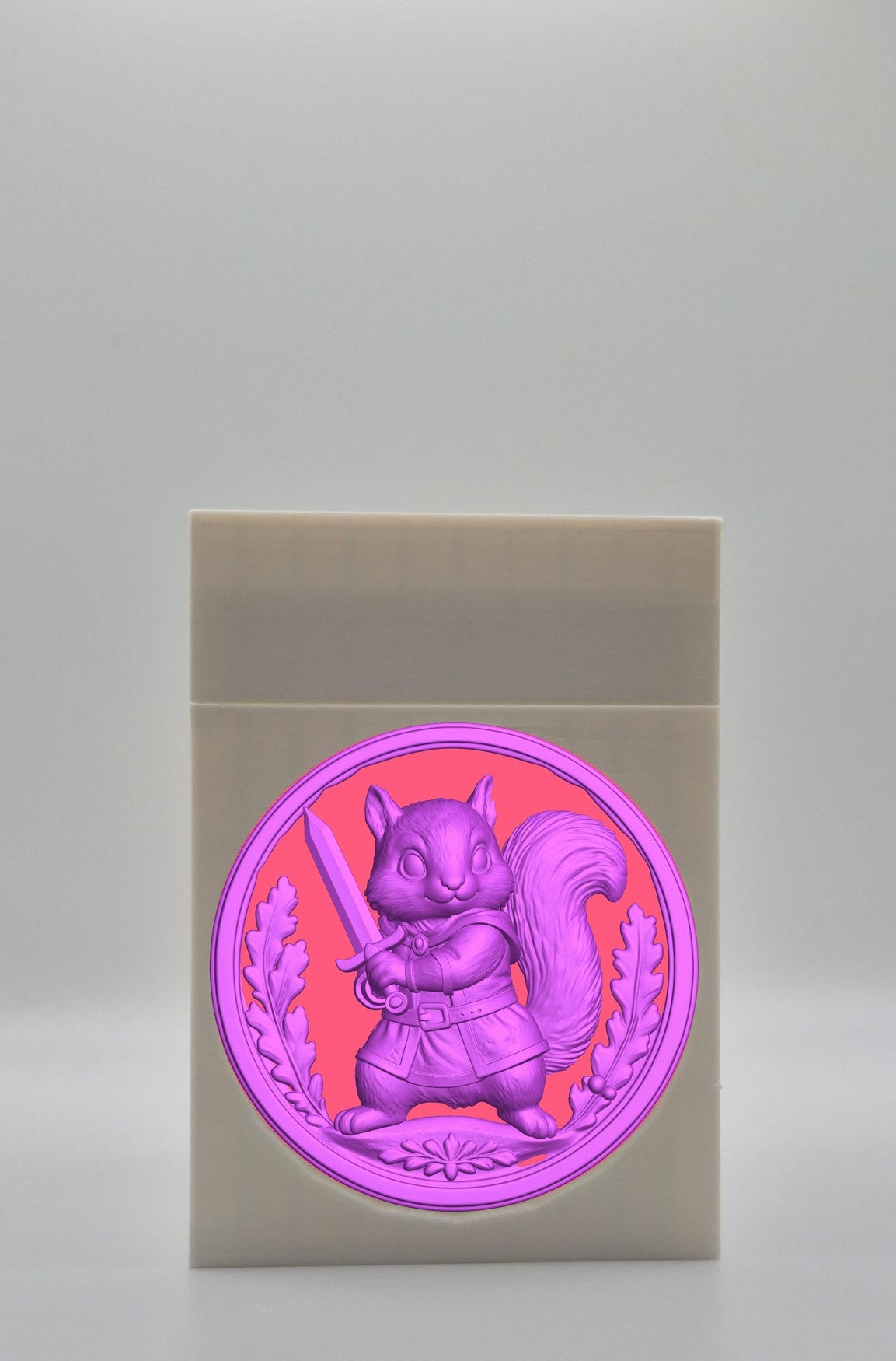 Squirrel Card Box — White