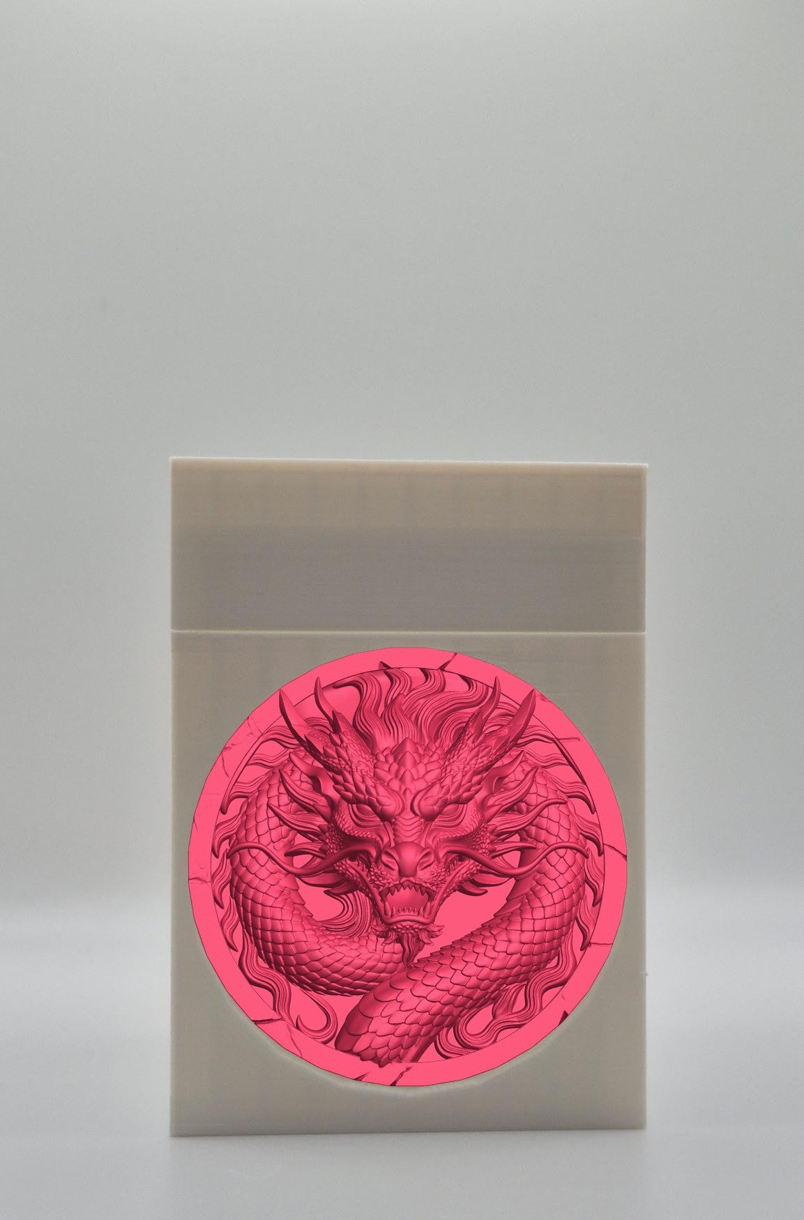 Dragon Card Box — White