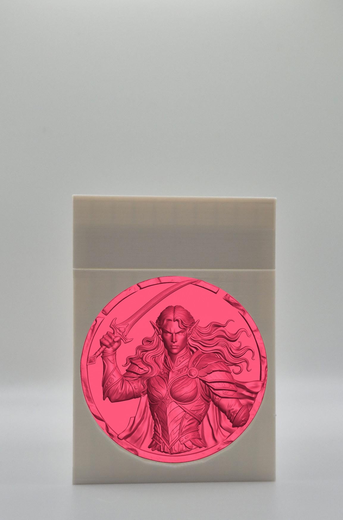 Elvish Warrior Card Box — White