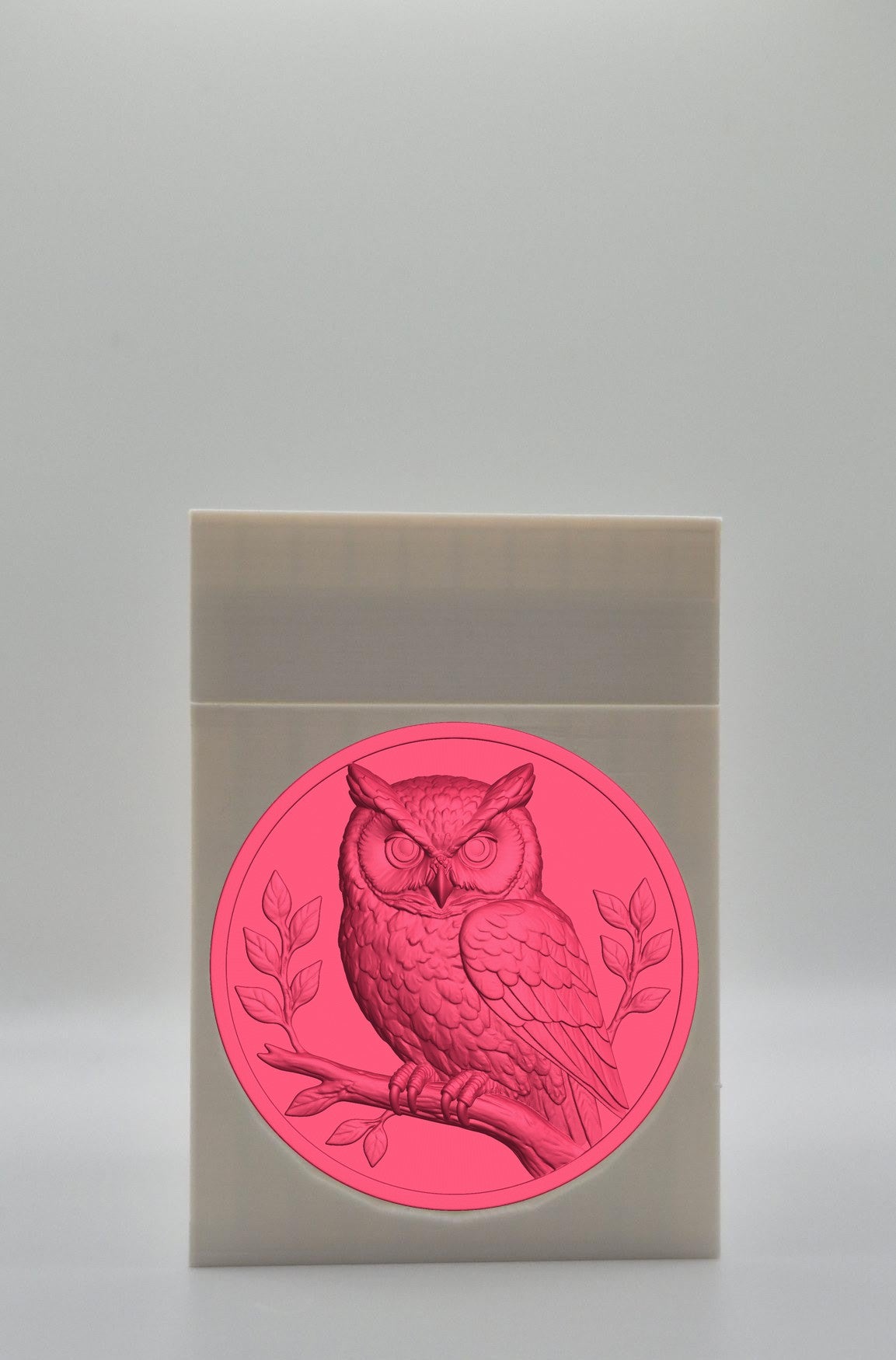 Owl Card Box — White