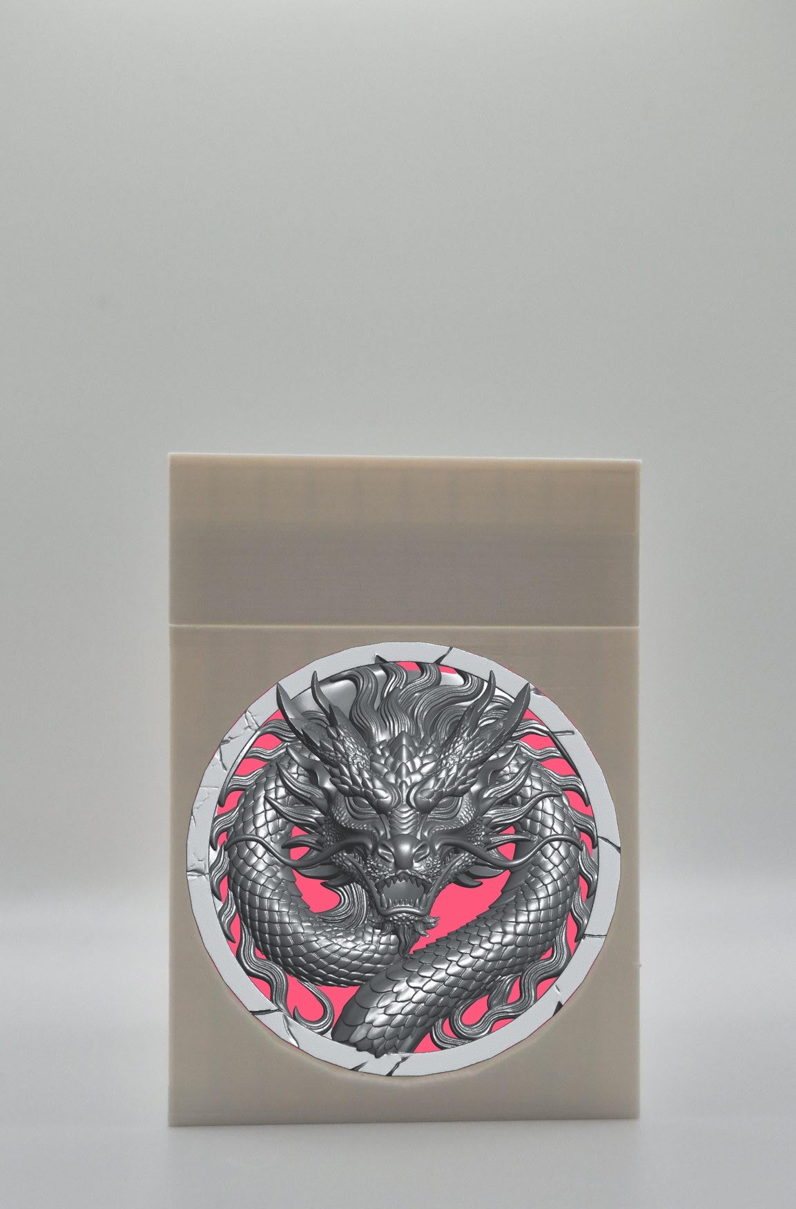 Dragon Card Box — White
