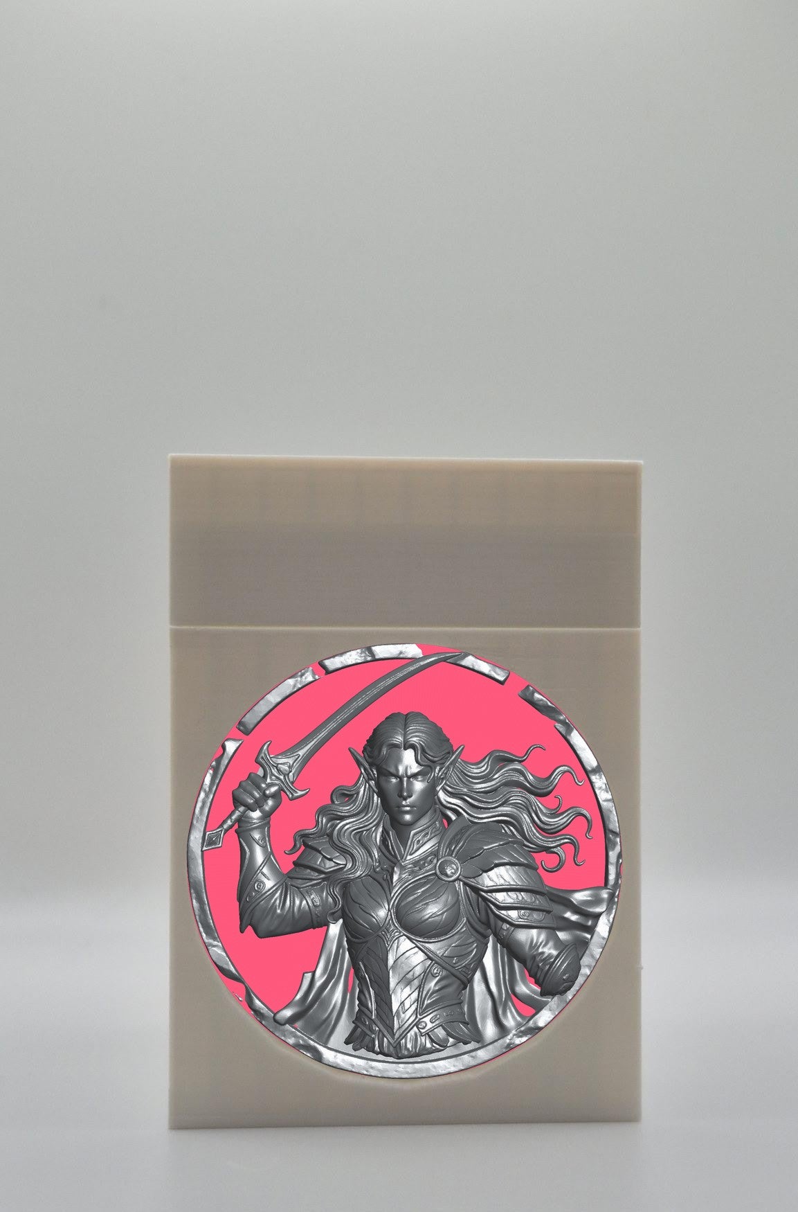 Elvish Warrior Card Box — White