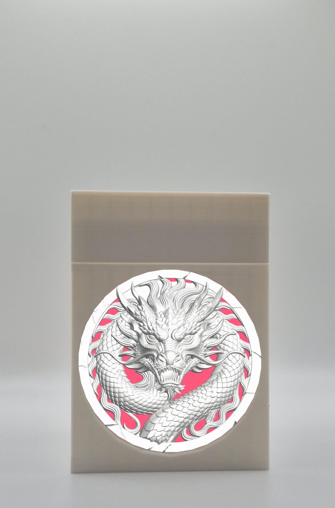Dragon Card Box — White