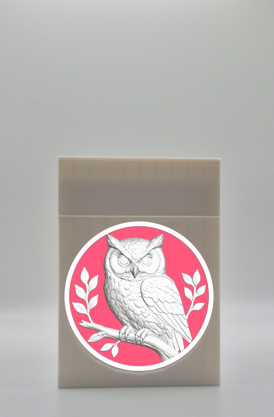 Owl Card Box — White